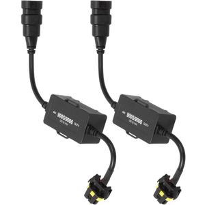 Vouke 9005 H10 9006 9012 LED Headlight Canbus Wiring Kit,Error Free Anti Flicker Resistor Canceler Decoder,Plug'N'Play - Pack of 2