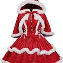 ZZEQYG Womens Christmas Dresses Santa Christmas Outfits Cute Lolita Dress S