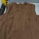 Sweater Vest for Women V Neck Sleeveless Knit Solid Casual Ribbed Preppy Pullover Tops.M