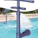 Pool Fountain for Above and Inground Pools, 2 in 1 Dual Spray Pool Waterfall Aerator, Adjustable Pool Sprinkler Fountain Swimming Pool Cooler, Above Ground Pool Accessories Pool Decor