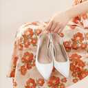 Ankis Women's Slingback Kitten Heels Closed Pointed Toe Low Heel Pumps Comfortable Dress Shoes for Wedding Party Work Office Business Casual Daily Wear 2.5inch, Size: 9.5
