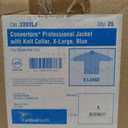 CARDINAL HEALTH Single Use Converters Professional Jacket with Knit Collar, XL, Blue 25pc