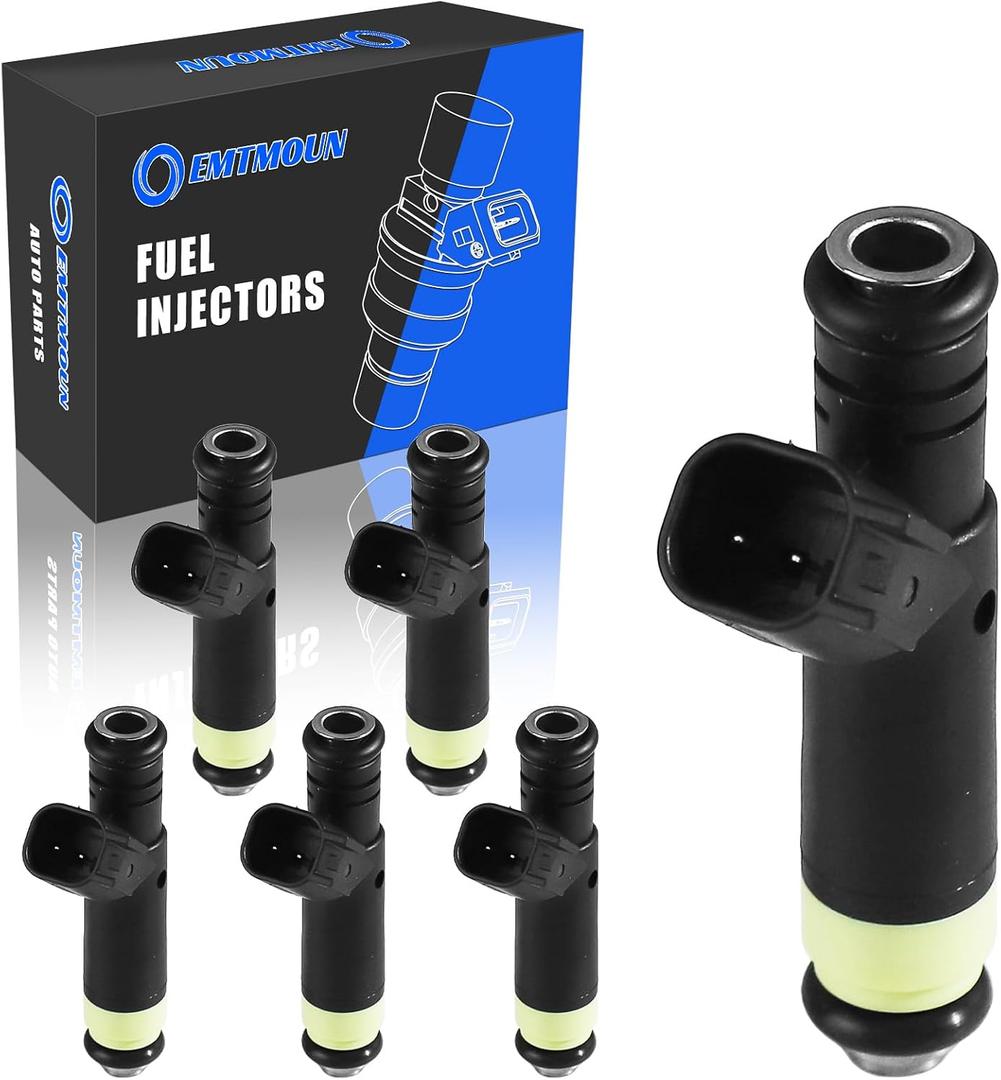Fuel Injectors Set of 6, Compatible with 2001-2008 Ford Ranger, 2001-2007 Mazda B3000-V6 3.0L, 3 Holes, Replace Part FJ463 CM5174 4L5Z9F593A