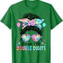 Bruh I'm Double Digits 10th Birthday 10 Year Old for Girl T-Shirt, Medium 