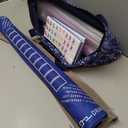 American Mahjong Game Set, Portable Carrying Bag,Acrylic 160 Tiles,Western Mahjong Tiles Set,Complete Ma Jong Set (Blue)