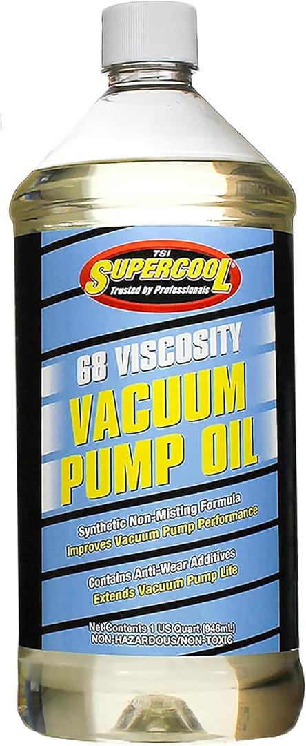TSI Supercool V32 68 Viscosity Synthetic Vacuum Pump Oil 32oz 1-Pack