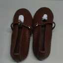 CUSHIONAIRE Bistro Mary Jane Flats for Women, Woven Ballet Flats Shoes with Strap and Memory Foam for All-Day Comfort, Color: Woven Brown, 8