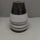 Wellmet Chandelier Lamp Shades, ONLY FOR CANDELABRA BULBS, Clip-on Fitter Lampshade, 3" X 6" X 5", Set of 6 (Black-Gold)