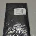 NICETOWN Black 100% Blackout Linen French Front Door Curtain for Window, 26"W x 69"L