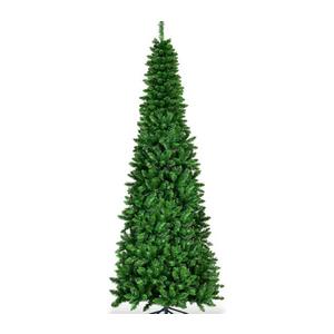 7.5ft Pre-Lit Hinged Pencil Christmas Tree 350 White Lights