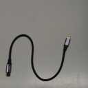 AGVEE 1ft USB-C to Mini USB Cable, Gold Plated End Tips, Braided Durable Mini-B 5-Pin to Type-C Data Charging Charger OTG Cord for Hero 3+, Canon Nikon Camera, GPS, Blue Yeti, Dark Gray