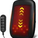 Shiatsu Back Massager with Heat, 4D Deep Tissue Massage for Pain Relief, Portable Rechargeable Electric Back Massager for Chair Home Office Car, Gift-Ready for Men Women (Black)