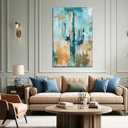 Cactus Canvas Wall Art Saguaro Picture Southwestern Art Arizona Desert Painting Watercolor Prints Succulent Poster for Bathroom Living Room Decor Framed(Art-3,16.00x24.00 inch)