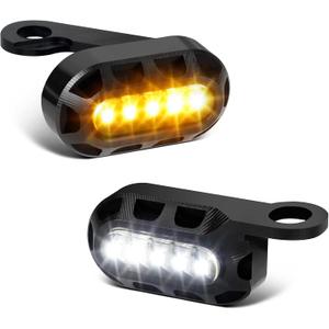 Led Motorcycle Turn Signals Switchback Mini Blinkers Handlebar Marker Light Compatible with Harley Sportster 1200 Iron 883