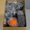 Eazer 89'' Squeegee Window Cleaner 2 in 1 Rotatable Window Cleaning Tool Kit with Extension Pole, Window Washing Equipment with Bendable Head for Indoor/Outdoor Window and Car Glass