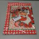 XCHI Plaid Roses Flowers Love Hearts Cardinal Valentine's Day Placemats Set of 6 Table Mats for Party Home Kitchen Dining Table Decorations 12x18 Inch