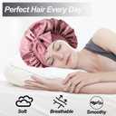 Silk Bonnet for Women Hair Bonnet for Sleeping Satin Sleep Cap for Black Women Curly Hair Braids