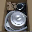 GANIZA Food Processors, Electric Food Chopper with Meat Grinder & Vegetable Chopper - 2 Bowls (8 Cup+8 Cup) with Powerful 450W Copper Motor - Includes 2 Sets of Bi-Level Blades for Fruits/Meat/Nuts (Black)