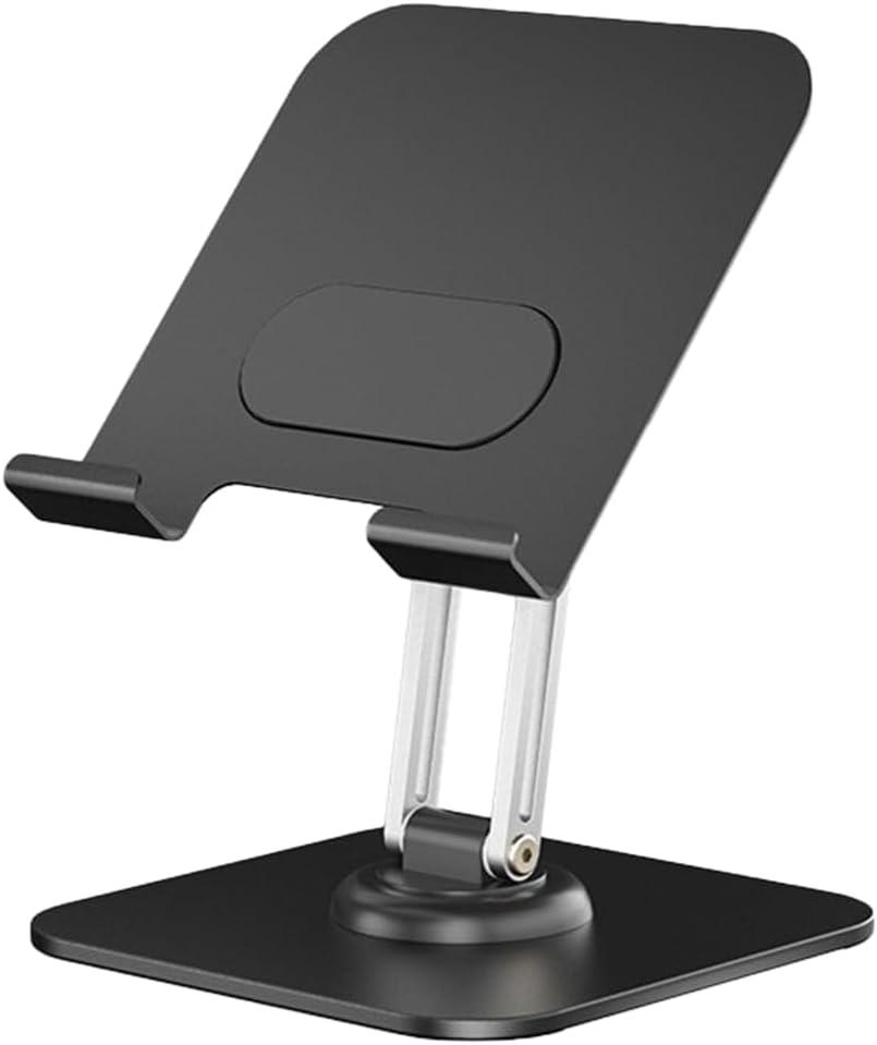 Mobile Holder with 360 Degree Rotating Flexible Foldable for Tablets Stand (Black)