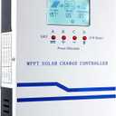 IPO 60A MPPT Solar Charge Controller, 12V/24V/36V/48V Auto Identification, Max 160V PV Input, Intelligent Regulator with LCD Display, Compatible with AGM, Gel, Flooded Lead-Acid and Lithium Batteries