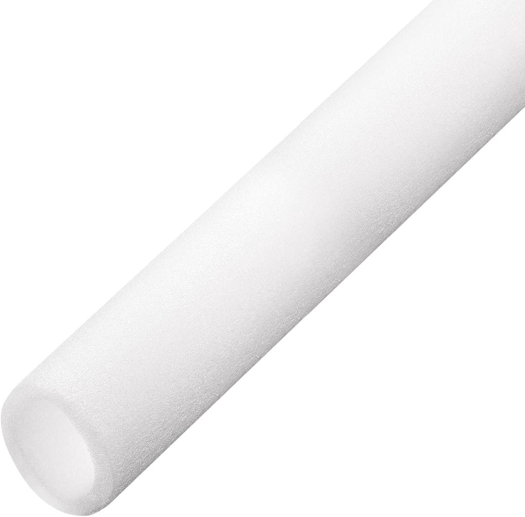 uxcell Foam Tube Pipe Insulation Freeze Protection Cover 3.28 Ft Length 1.57in ID 2.36in OD Pipe Insulation Kits White 1 Pack