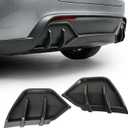 2PCS Rear Bumper Lip Diffuser Compatible with Tesla Model Y Juniper 2026 2025 Matte Black Rear Lower Bumper Lip Diffuser(Not Fit Performance)