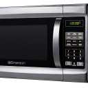 Emerson MW1338SB Countertop Microwave Oven, 6 Pre-Programmed Settings, Removable Glass Turntable, Child Safety Lock, 1.3 Cu ft, 1000W, Stainless Steel