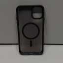 CANSHN Magnetic Compatible with iPhone 11 Case [Compatible with Magsafe] [Translucent Matte] Slim Thin Shockproof Protective Bumper Cover Phone Case Cover 6.1 Inch - Black