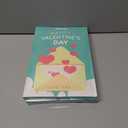 2 x 36 Pack Valentines Day Cards for Kids School  Adorable Die-Cut Animal & Food Classroom Valentines with Pink Envelopes & Stickers, 9 Cute Designs for Boys, Girls & Teachers