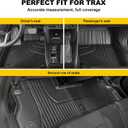 Original 2024 2025 2026 Trax Floor Mats for Chevrolet/Chevy Trax LS/1RS/LT/2RS/ACTIV Models - TTX LIGHTING Floor Liners Custom Fit 2025 2026 Chevy Trax 1st and 2rd Row Car Mats Interior Accessories