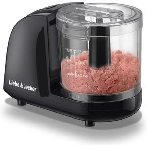 Liebe&Lecker Mini Food Processor,1.5 Cup Mini Chopper for Cutting Vegetable, Garlic,Onion and Meat