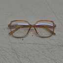 miyya Blue Light Blocking Glasses for Women, Blue Light Glasses for Women Oversized Fashion Glasses (Transparent Brown)