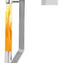 Updated Pellet Patio Heater, Portable Pellet Heater Glass Preserve Flame Captivating and Dynamic Appearance, Pellet Fire Pit with Unique Looking Can Be Used Bonfire, Backyard, Patio, Picnic, Camping.