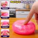6 Pack Dumpling Squishy Mystery Box, 6 Color Glitter Dumpling Squishy Toys Pack, Dumplings Squeeze Fidget Toys, Squishies for Kids Party Favors Goodie Bag Stuffers Classroom Prizes