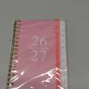 2026-2027 Monthly Planner - January 2026 - June 2027, Two Pages Per Month, 18 Monthly Calendar/Planner with Tabs, Strong Twin-Wire Binding, Inner Pocket, 3.75" x 6.5", Pink