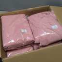 REWOMC 6 Panels Dusty Rose Ceiling Drapes for Wedding 5ftx30ft Chiffon Fabric Arch Draping Curtains Sheer Drapery for Party Ceremony Birthday Baby Shower Reception Stage Swag Ceiling Decorations