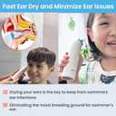 8 x BOCOOLIFE Ear Dryer Ear Tips Soft Replacement Ear Tips Ear Dry Blower for Swimmers Ear Dryer 6pcs - 3 Color-Coded Soft Silicone Replacement Earpieces