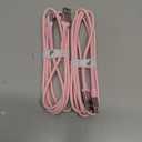 iPhone 16 USB C Cable Fast Charging [2 Pack, 6FT], USB A to USB C Charger Cord, Upgraded Extra Durable Braided USBC Cable Compatible with iPhone 17 16 15 Pro Max, LG and More-Pink