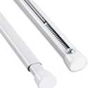 Rod Desyne SPBX-O36-1 Oval Spring Tension Rod, 36-60 inch, White