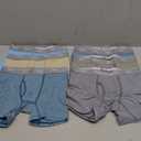 Hanes Boys' Originals Boxer Briefs, Tween Boy Underwear, Cotton Stretch, 6-Pack (Medium, Tan/Blue Oasis/Cargo Olive/Grey - 6 Pack)
