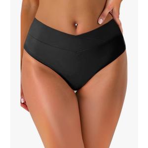 Tempt Me Women Full Coverage Bikini Bottom - V Cut Swimsuit High Waisted Bathing Suit Bottoms 2025,18W