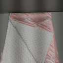 Bow Minky Baby Blanket 30 x 40 Inches for Girls, Soft Plush Receiving Blanket with Dotted Back, Gift for Toddler Newborn Infant Christmas Birthday Baby Shower