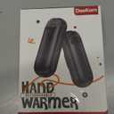 Rechargeable Hand Warmers 2 Pack, 6000mAh Electric Hand Warmer Rechargeable, 2 in 1 Portable Hand Warmers with AI Smart Chips, Outdoor, Hunting, Camping for Family for Christmas (Black)