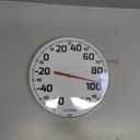 La Crosse 104-1522 8" Round Analog Dial Thermometer, White