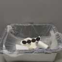 Litter Box with Lid, Stainless Steel Litter Box, 12" Metal Litter Pan High Sides, Small Litter Tray for Kittens, Cat Litter Tray Covered Grey, Easy Clean