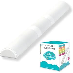 Little Sleepy Head Bed Bumper for Toddlers | Toddler Bed Rail | Toddler Bed Rail with Soft Cover | Foam Safety Rail with Stay-Put Cover | Twin Bed Bumper for Toddlers for Home or RV (1-Pack)