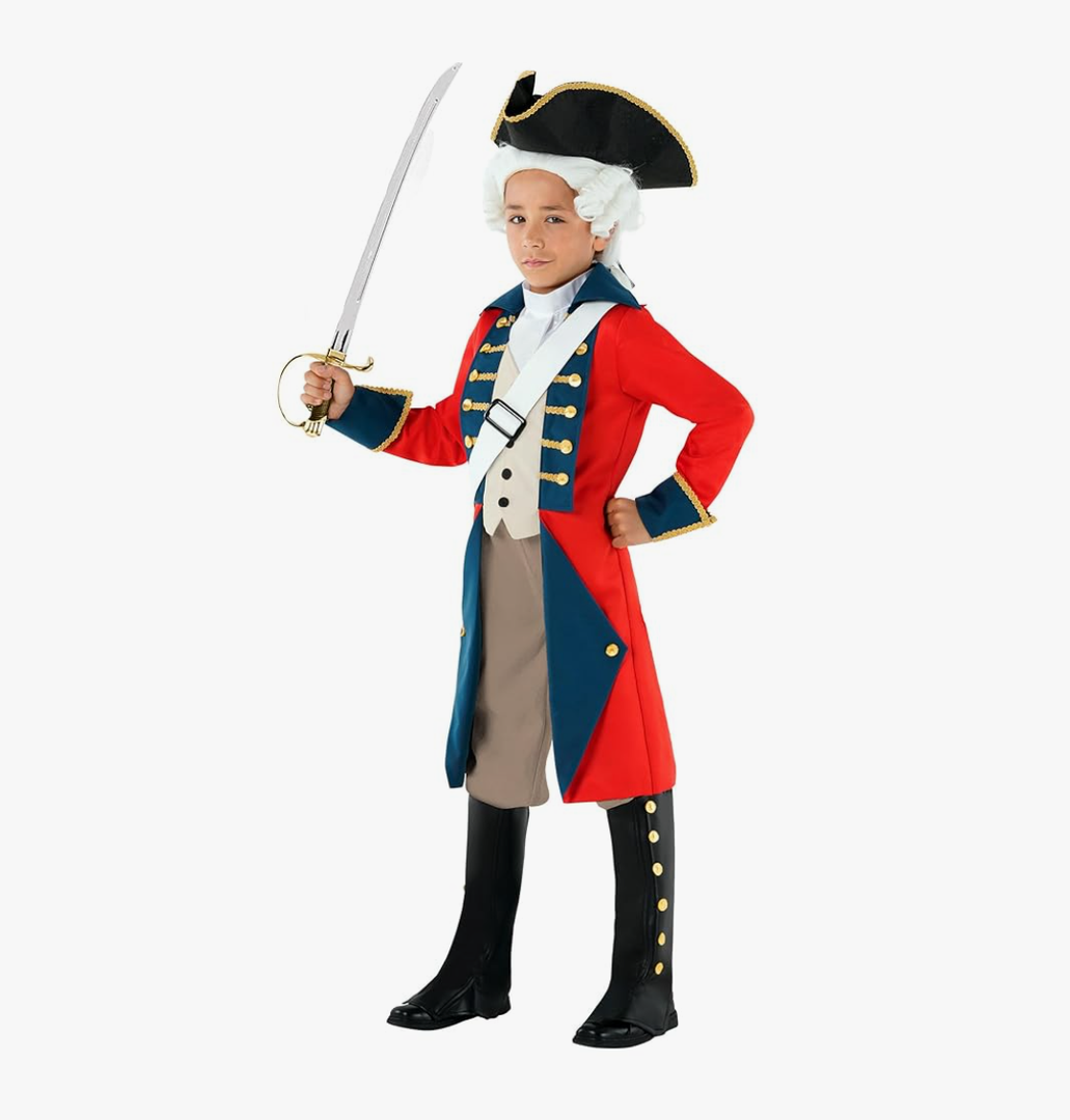 Morph - Revolutionary War Costume Kids - Colonial Costume Boys - British Red Coat Costume - Napoleon Costume Kids L