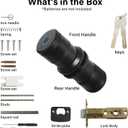 Fingerprint Door Lock, Smart Biometric Door Knob, Keyless keypad Door Lock for Bedroom, Front Door, Home, Office, Apartment-Black