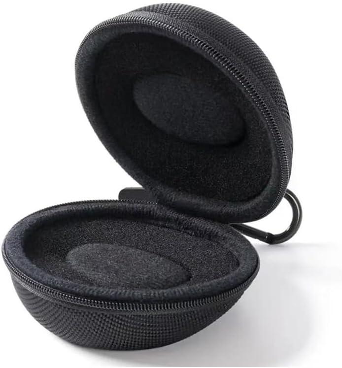 Travel Watch CaseSingle Watch BoxZipper for StorageCushioned Round Portable Watch Case for TravelFits all Wristwatches