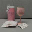 Lifecapido 80th Birthday Gifts for Women, Vintage 1945 Stainless Steel Wine Glass with Wine Bag and Card, 80th Birthday Decorations for Women, 80 Year Old Birthday Gifts for Grandma Mom Aunt Wife